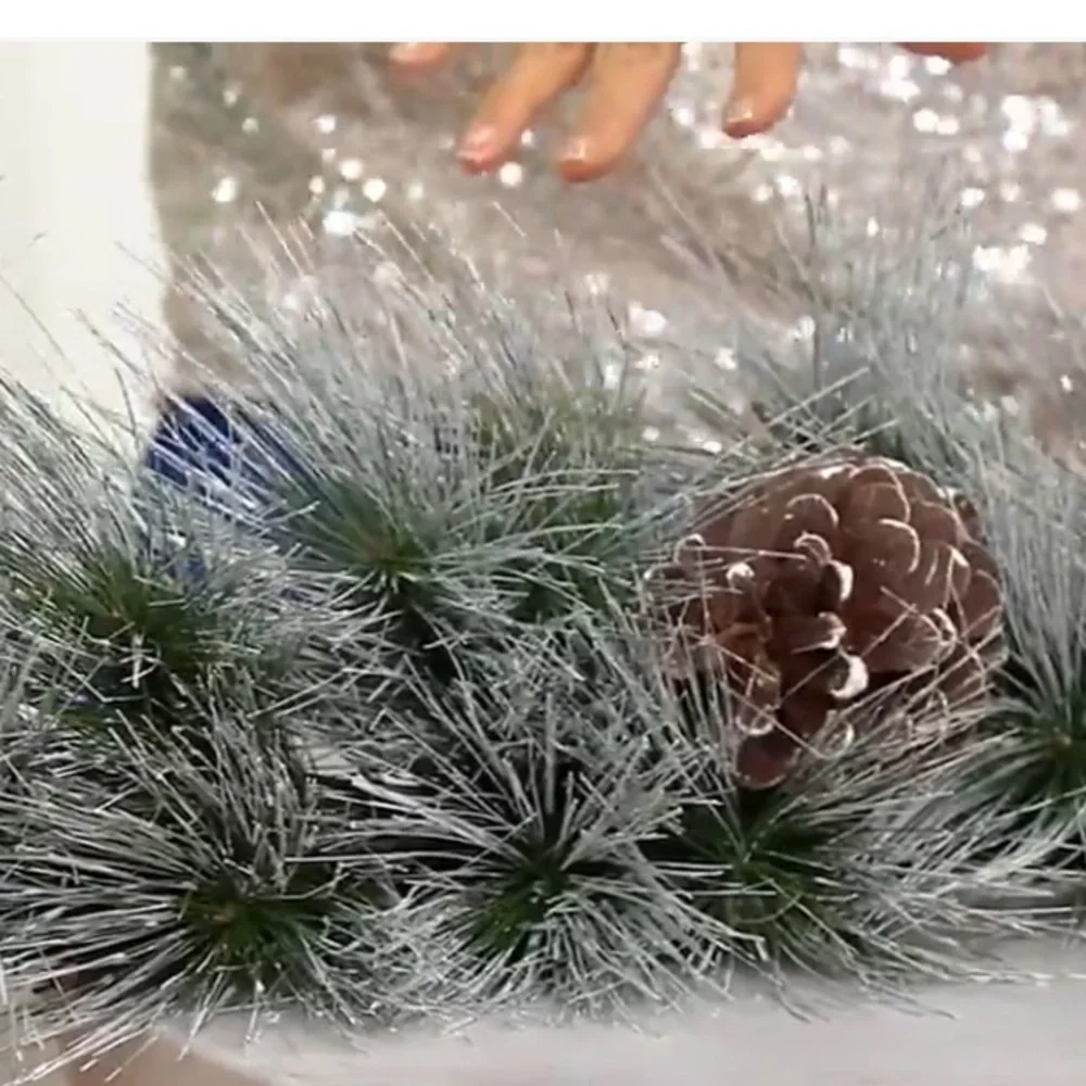 Wicker Park White Tip Long‎ Needle Pine Garland
